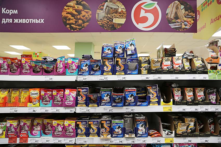 пятерочка, корм для животных