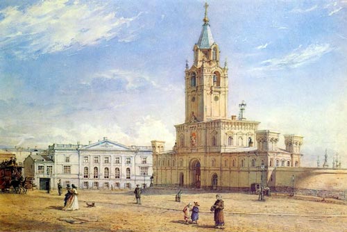 Федор Ясновский, «Страстной монастырь», 1877 год. wikimedia