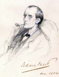 Портрет Шерлока Холмса, художник Сидней Пэджет, 1904 год