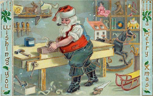 Рождественская открытка, Англия, начало ХХ века. wikimedia