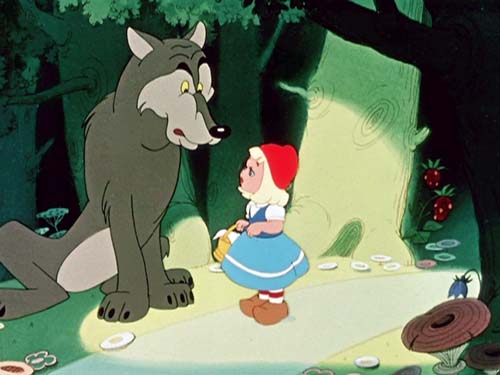Кадр из мультфильма «Петя и Красная Шапочка»