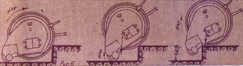 Расчетная схема преодоления «Истребителем танков СИГ» вертикального препятствия. Рисунок С. И. Гальперина 