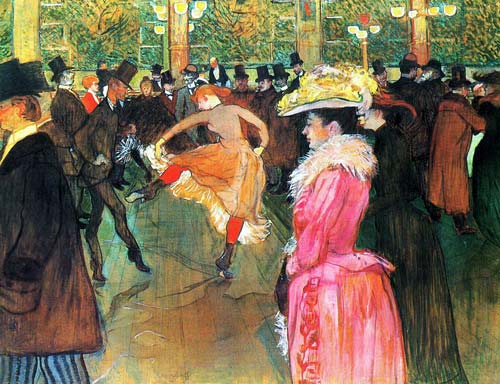 Танец в «Мулен Руж». Тулуз-Лотрек, 1889