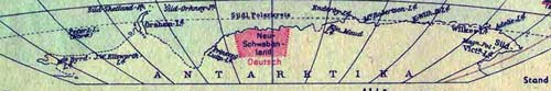  Фрагмент немецкой карты с территорией «Новой Швабии». Источник: wikipedia 