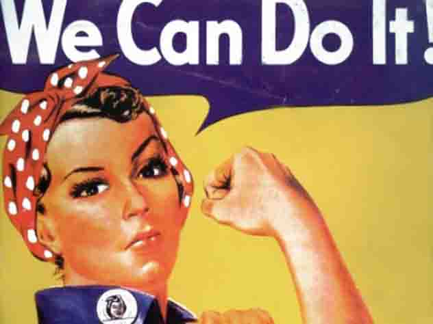 Умерла модель с феминистского постера времен Второй мировой войны