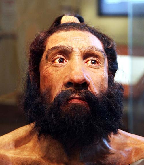 Реконструкция головы неандертальца, Джон Гурч, 2010, Национальный музей естественной истории, Вашингтон. Источник: wikipedia 