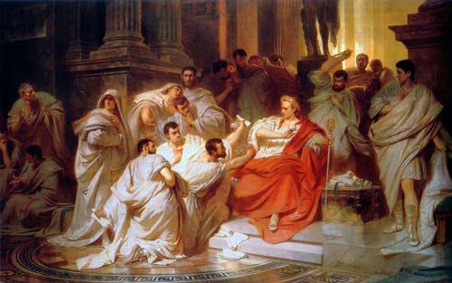 «Убийство Цезаря», художник Карл Теодор фон Пилоти, 1865 год. Источник: wikimedia.org
