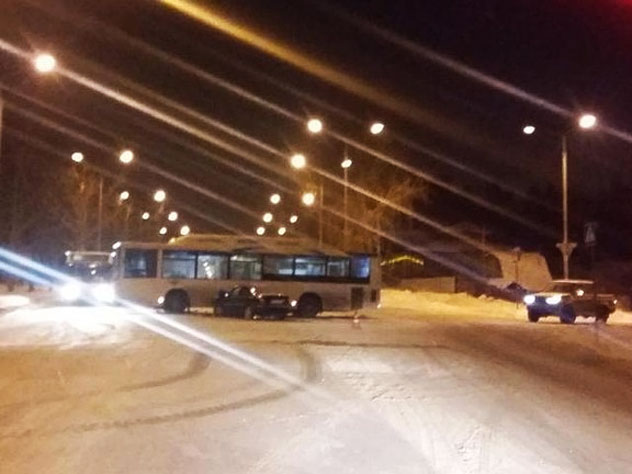 В Перми второй раз за сутки автобус стал участником ДТП