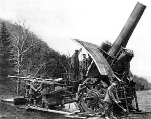 «Большая Берта», одно из сверхтяжелых орудий производства Krupp, Германия. Фото: wikimedia.org