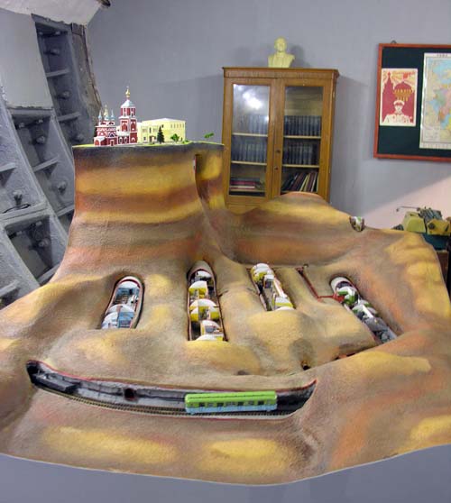 Модель таганского бункера, Музей холодной войны в Москве. wikimedia