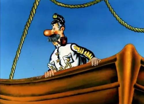 Кадр из мультфильма «Приключения капитана Врунгеля»