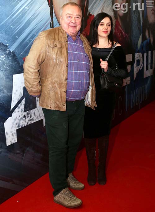 Сергей Проханов с актрисой Театра Луны Лидией Сайфулиной на премьере фильма «Со дна вершины», март 2018 года. Архив «Экспресс-газеты»