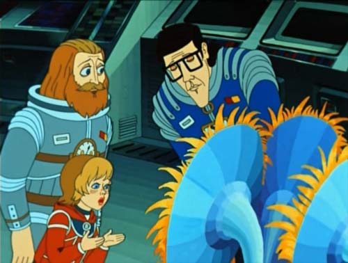 В 1981 году вышел мультфильм «Тайна третьей планеты» - одна из немногих экранизаций, которая нравилась писателю. Кадр из мультфильма