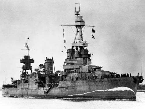 Боевой корабль США Northampton (CA-26), оборудованный радаром, 1941 г. Источник: wikimedia.org