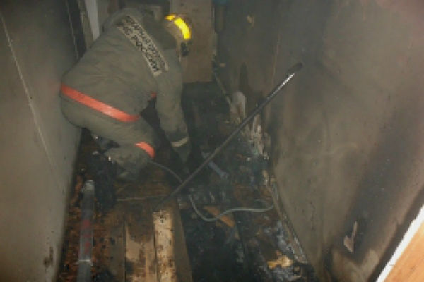 В Ивановской области шесть человек тушили стиральную машину