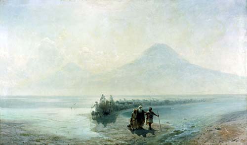 Иван Айвазовский, Сошествие Ноя с горы Арарат, 1889 г. wikimedia