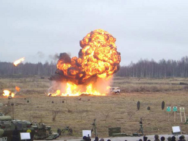 Случайный взрыв мины на учениях в Северной Осетии снял один из военнослужащих