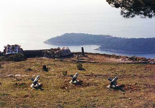 Установленные на грунте ПТУРС «Малютка», сербско-хорватская линия фронта недалеко от Дубровника. Источник: wikimedia.org