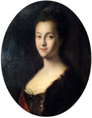 Такой Екатерина приехала в Россию. Портрет кисти Луи Каравака, 1745 г. Источник: wikimedia.org