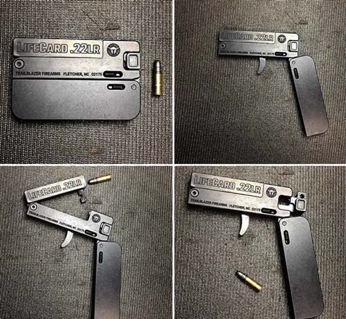 Пистолет LifeCard в сложенном и боевом положениях. Фото:<a href=" https://www.*instagram.com/p/BbPqTczncPl/" target="_blank">  Instagram*</a>