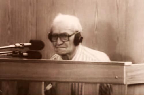 Нацистский преступник Федор Федоренко на суде. Источник: wikipedia.org