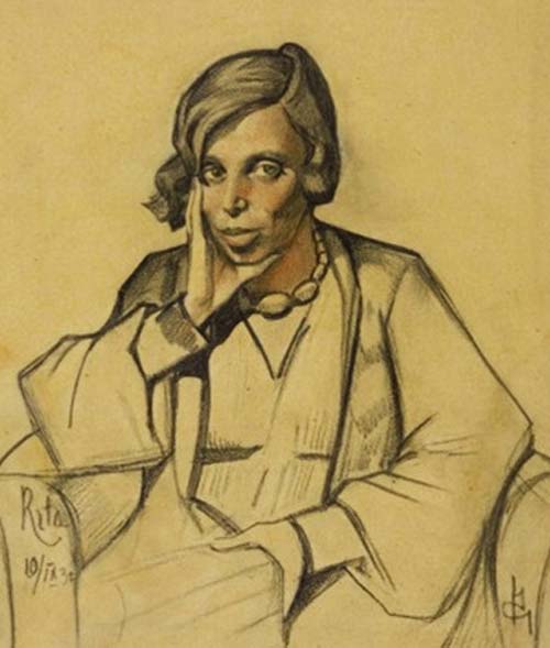 Рита Райт-Ковалева, портрет работы Н.Ушина, 1932 год. Источник: wikimedia.org