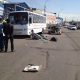 В Красноярске погиб водитель столкнувшейся с автобусом машины