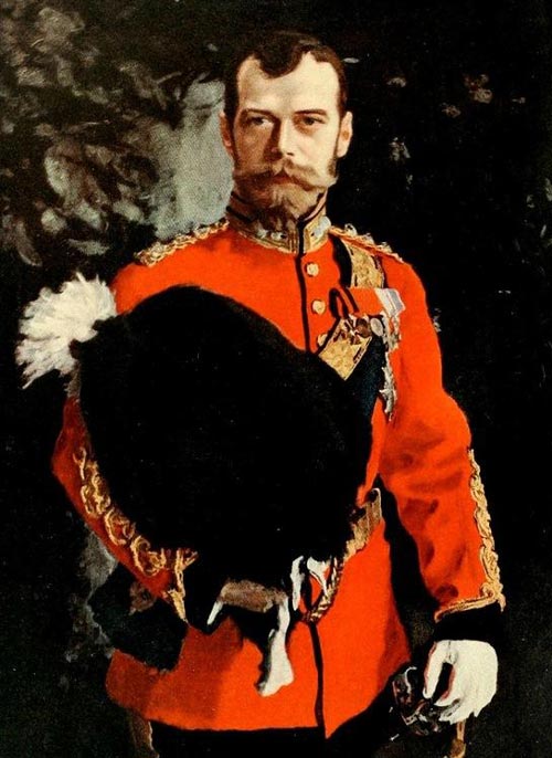 Валентин Серов. Портрет Николая II в форме шотландских драгун