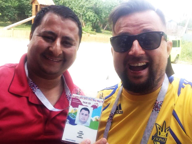 Марк и Сакхиб Муханнад, болельщики ЧМ-2018