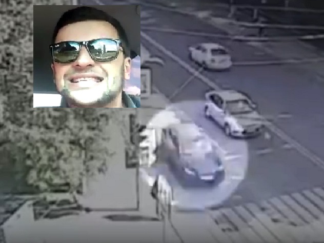 Топ-менеджер «Синергия» попал на видео за секунду до ДТП