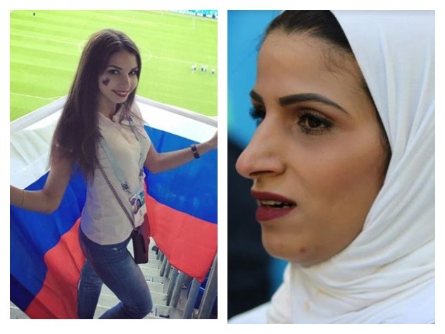 Самые красивые футбольные фанатки матча Россия-Египет