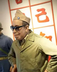 Министр обороны Тайваня Ю Да-вей в 50-е годы, экспозиция мемориального музея острова Кинмэн. Источник: YouTube