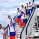Сборная России прилетела в Санкт-Петербург