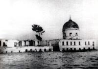 Затопление знаменитого Афанасьевского монастыря в Мологе, 1946 год. Фото: wikimedia.org