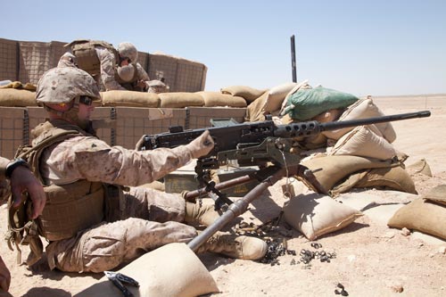 Военнослужащий США с пулеметом M2 Browning в Афганистане. 2012 год. Источник: wikimedia.org