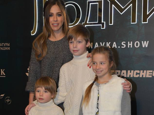 Телеведущая Юлия Барановская с детьми от брака с футболистом Андреем Аршавиным