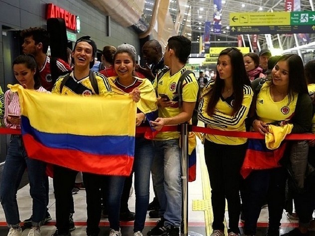 Массовый десант болельщиков из Колумбии высадится в Самаре накануне игры этой сборной с Сенегалом.