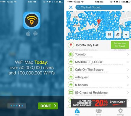 Приложение Wi-Fi Map