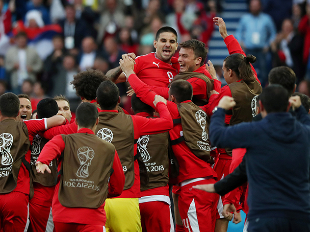 Посмотреть встречу команд Швейцарии и Сербии на стадион «Калининград» пришли больше 33 тысяч человек