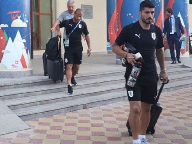 Сборная Уругвая прилетела в Сочи