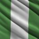 Флаг африканской страны Нигерии.