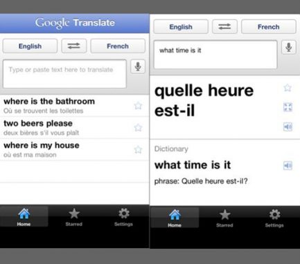 Приложение-переводчик Google Translate 