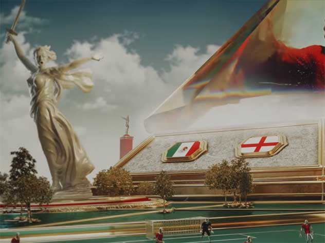 Кадр. Официальная телевизионная заставка ЧМ-2018