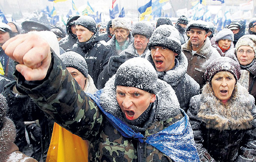 Документальные кадры с Майдана
