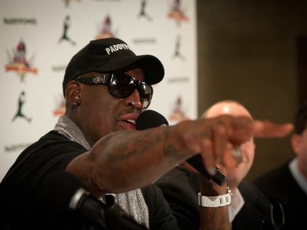 Баскетболист Деннис Родман.