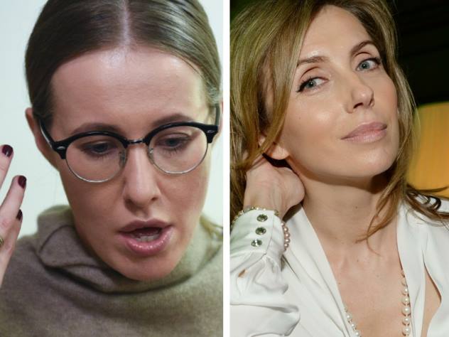 Телеведущая Ксения Собчак и модель Светлана Бондарчук