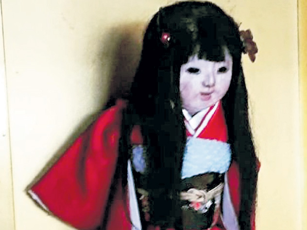 Кукла Окико из японского храма Ивамизава