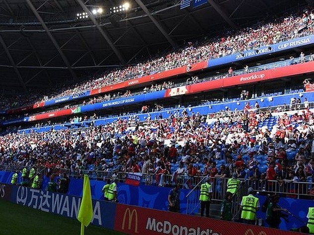 Матч Уругвай — Россия на «Самара Арене» собрал почти 42 тысячи зрителей
