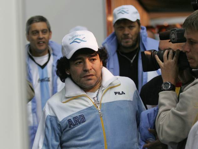 Аргентинский футболист Диего Марадона.