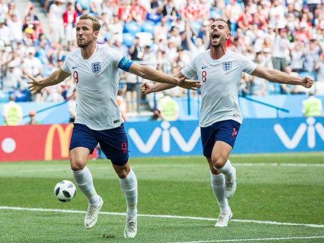 WM 2018 England Panama Harry Kane of England scores second goal during the 2018 FIFA World Cup WM Капитан сборной Англии Гарри Кейн стал героем дня, оформив хет-трик.
